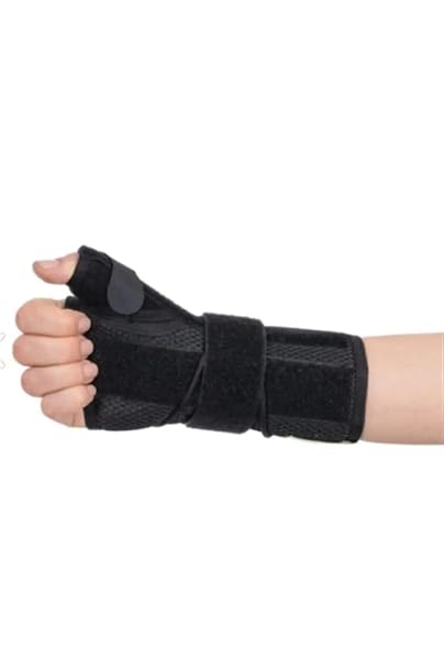Bluewell Thumb Support Lace Up Hand Wrist Splint – Mesh, Double Sided, Disembodied, Orthopedic Support