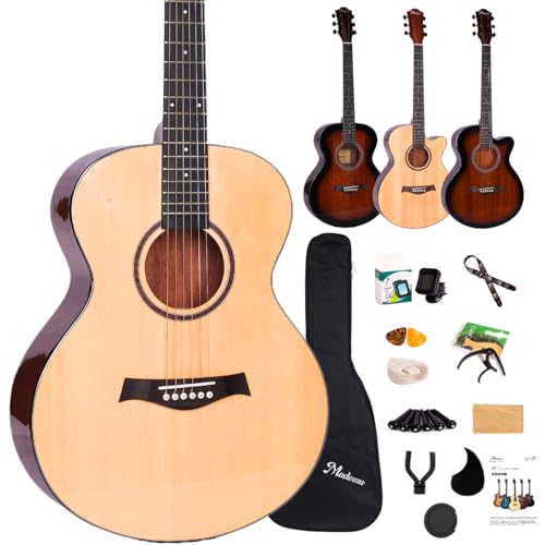 Amazon | Mademu マホガニー単板 アコースティックギター