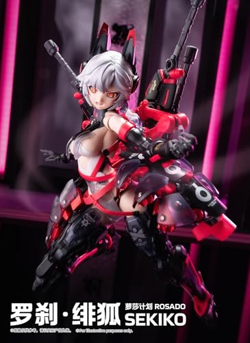 Figura de acción de chica Mecha con orejas de zorro 1/10 miniatura 3