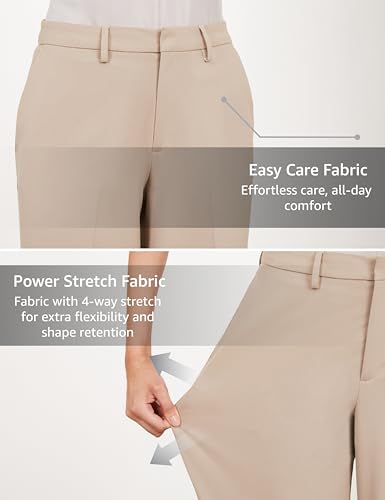 Image of Symbol Premium Women's Wide Leg 4-Way Stretch Formal Trousers | Flexi-Waist | Waistband Gripper | Desk-to-Dinner (Available in Plus Sizes)
