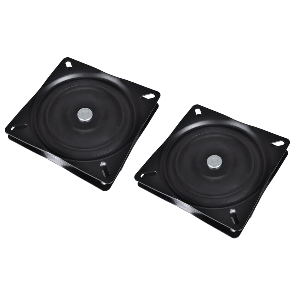 Bootssitz-Drehplatten 2 Stück Standard 160x160x2,5 mm aus pulverbeschichtetem Stahl für Segelboote Yacht Jolle Katamaran, langlebige Ausrüstung für Wasser- und Segelsport