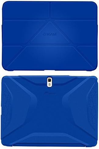 rooCASE Samsung Galaxy Tab S 10.5 Case - Origami 3D [Palatinate Blue/Aruba Blue] Slim Shell 10.5-Inch Smart Cover