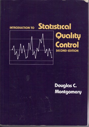 Introduction to Statistical Quality Control 0471529931 Book Cover