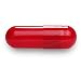 (100 pcs) Empty Gel Caps Empty Gelatin Capsules, Size 1, Red, Separated