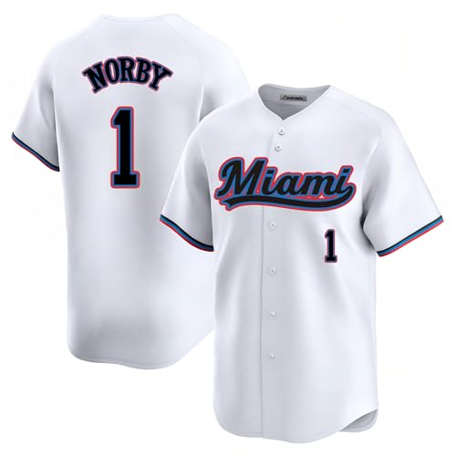 Camiseta Miami Baseball para Hombre/Mujer/Joven/niño en varios tamaños miniatura 1