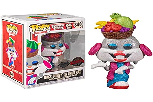 Funko Pop Looney Tunes Bugs Bunny Con Sombrero De Frutas Glitter Efecto Diamante Exclusivo Edicion Especial 51731