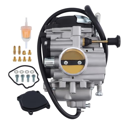 SVKZGFZ Carburetor Carb for Yamaha Wolverine 350 YFM350 (1996-2005) & Big Bear 350 YFM350 (1999) 4x4 ATV Quad Carb 4KB-14901-10-00 4KB-14901-22-00