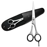 [page_title]-Eico Profi Friseurschere – Extra scharfe Premium Haarschere aus rostfreiem Edelstahl inkl. Etui – mit einseitiger Mikroverzahnung für einen glatten Schnitt