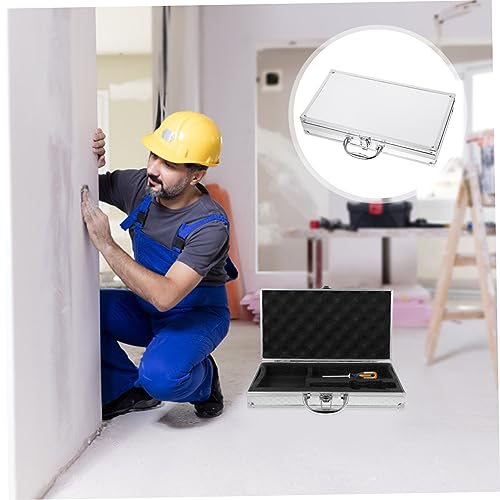 Hard Shell Aluminum Carrying Case Small Tool Box for Travel Reinforced Corners Sturdy Metal Suitcase for Men4