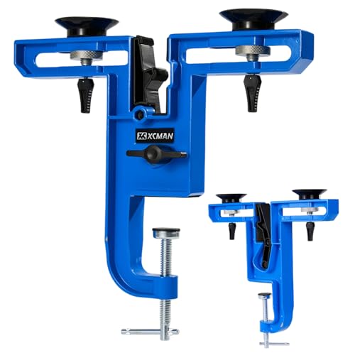 XCMAN Ski Snowboard Vise with Suction Cup for Tuning and Waxing Durable and Stable - Aluminium Material 2-Piece