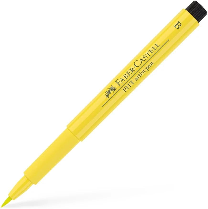 Faber-Castell Art & Graphic Pitt Artist Pen Brush India Ink Pen, Black, Single Pitt Pen, for Art, Craft, Drawing, Sketching, Home, School, University, Colouring