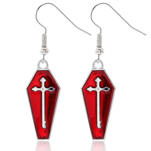 Coffin-Shaped Halloween Earrings