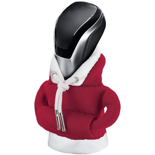 wabupar Gear Shift Hoodie Cover, Universal Shift Knob Hoodie, Mini Hoodie for Car Shifter, Automotive Interior Cute Gadgets, Car Shifter Stick Protector Decoration. Car Novelty Decoration Gift