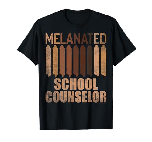 Melanated School Counselor - Back to School T-Shirt