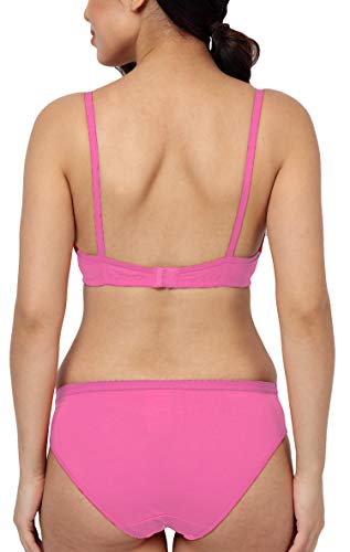 Image of StyFun Women Cotton Bra Panty Set, Non-Padded, Non-Wired, Sexy Lingerie for Honeymoon Lingerie Set for Women for Sexy hot Bra Panty Set for Women Combo Pack Color- Multi-Color Cup-B