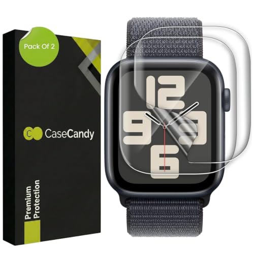 Image of BIGFACE CaseCandy - Pack of 2 Screen Protector Guard for Apple Watch 44mm (Series 6,5,4, SE, SE2, SE3) | Apple Watch Series 6, SE3 Screen Guard (44mm) - HD /Anti Scratch /Bubble Free