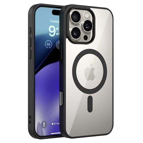 Image of amazon basics Back Case Cover for iPhone 16 Pro Max | Compatible for iPhone 16 Pro Max Back Cover | Scratch-Resistant Back Cover | Black