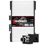 Taramps Bass 1200 2 Ohms Monoblock Amplifier 1200 Watts Rms 1 Channel 14.4VDC Output Power, Full Range Rca/High Level Input, Car Audio Sub/Bass System - Monitor Level Remote Included