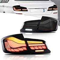 VLAND Rückleuchten Kompatibel für 5er F10 F18 M5 Seden 2011-2017 & Alpina B5/D5 Bi-Turbo 2012-2016[Nicht für F11/F07], Mit E-Prüfzeichen,1 Satz (Schwarz)