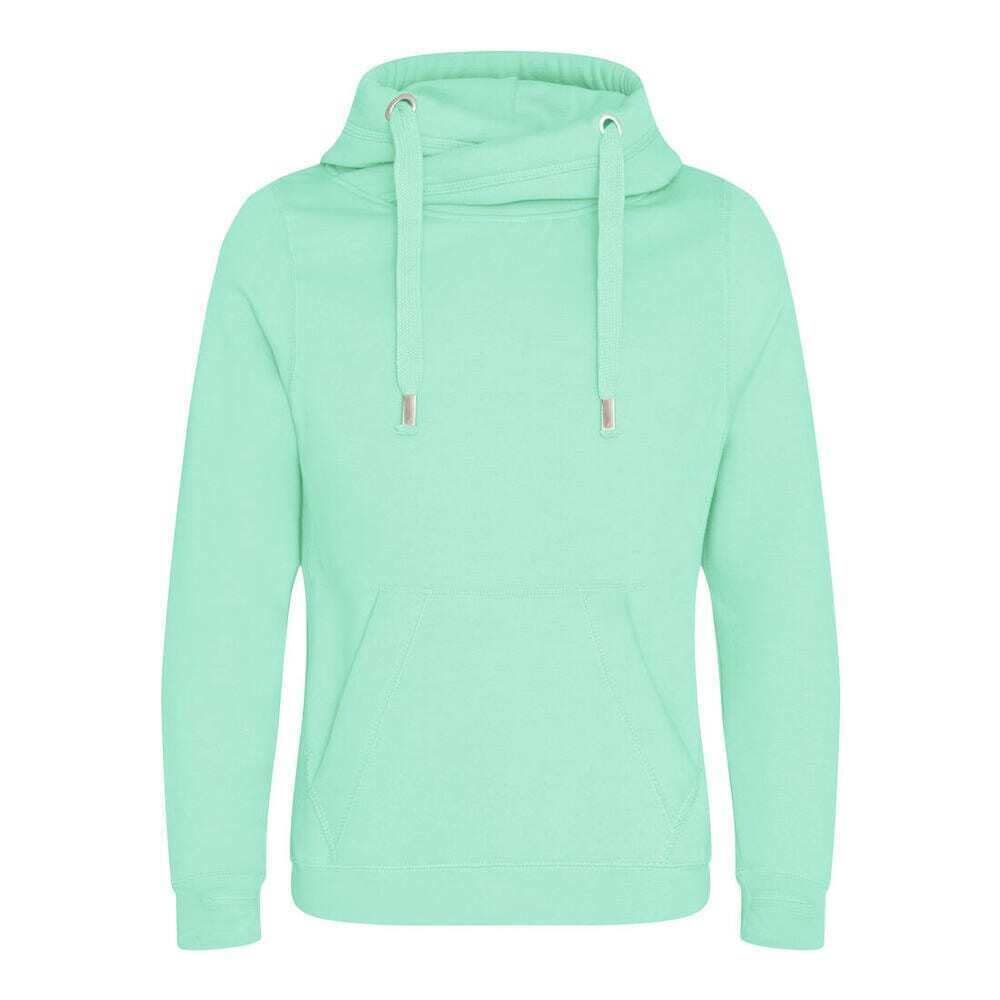 AWDis Just Hoods JH021 Unisex Cross Neck Hoodie - Peppermint - XS