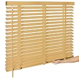 BAYUE 2 Inch Real Wood Blinds