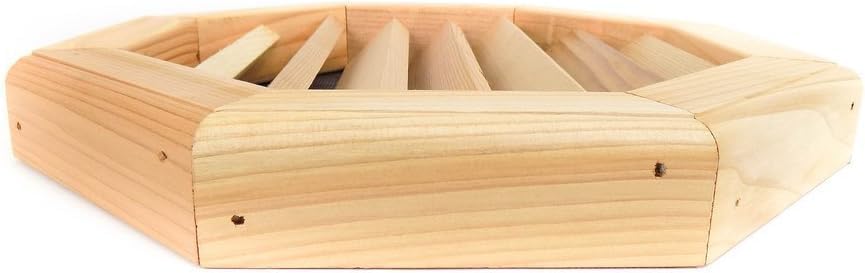 Premium Octagon Clear Cedar Vent, Flush Mount - 12 inch x 12 inch