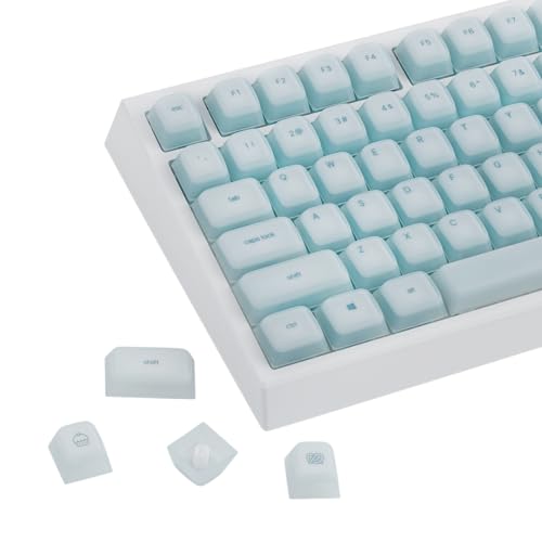 Image of EPOMAKER AegisSil Keycap Set, Silicone Material, Cherry Profile, 113 Keys, 65% /75% /96% /Full Size, Custom Keyboard Keycaps Set for Cherry MX, Kailh, Outemu, Gateron Mechanical Gaming Keyboard (Blue)