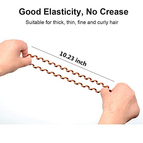 Image of 10Pcs Spiral Hair Ties No Crease For Women Girls, Elastic Coil Hair Ties For Thick Hair, Phone Cord Hair Ties Waterproof, Hair Coils, Key Chain Hair Ties, Colorful Ponytail Holder For Children