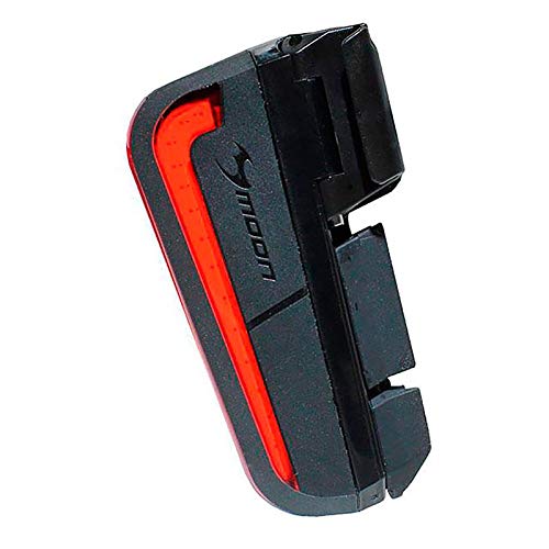 Moon Luce Posteriore USB Cerberus Max. 150 LUMENS, Uomini, Rosso