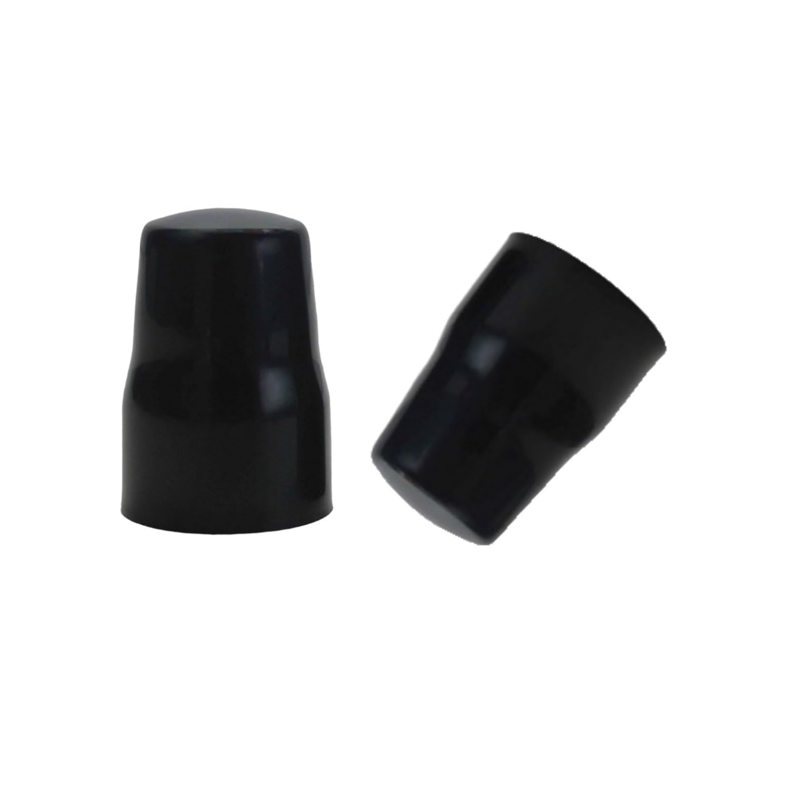 Radiator Valve Cap, Tidy Up Radiator Valves, Universal Radiator Valve Caps Replacement Push-Fit White Plastic Radiator Cap (Black,4)