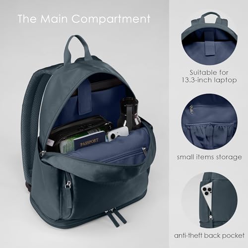 Image of Uselike Gym Backpack for Women Men, Lightweight Gym Bag with Shoe Compartment, Waterproof Workout Backpack with Wet Pocket