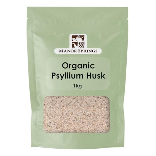 Organic Psyllium Husk 1kg by Manor Springs Organic