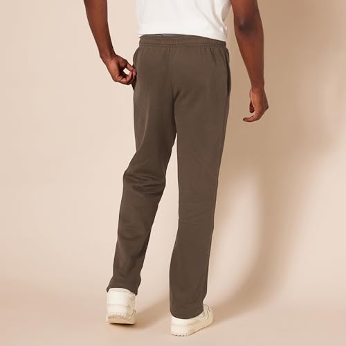 Image of Amazon Essentials Men's Relaxed Straight Leg Fleece Open Bottom Sweatpant (Available in Big & Tall)
