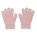 Produktbild GoBabyGo Original rutschfeste Fingerhandschuhe für Babys und Kleinkinder | ABS Fäustlinge in Baumwollstretch | 1-2J | Dusty Rose
