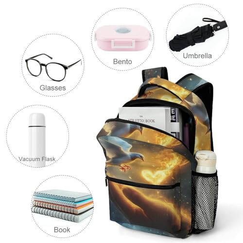 Holy Spirit Dovees Laptop Backpack Durable Travel Daypack Casual Shoulder Bag for Sport Hiking4