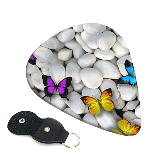 Lot de 6 médiators colorés en forme de papillons pour guitare acoustique, guitare électrique, basse, ukulélé – fins… - Les Beatles, Paul McCartney, John Lennon, RIngo Starr, George Harrison Lot de 6 médiators colorés en forme de papillons pour guitare acoustique, guitare électrique, basse, ukulélé - fins…