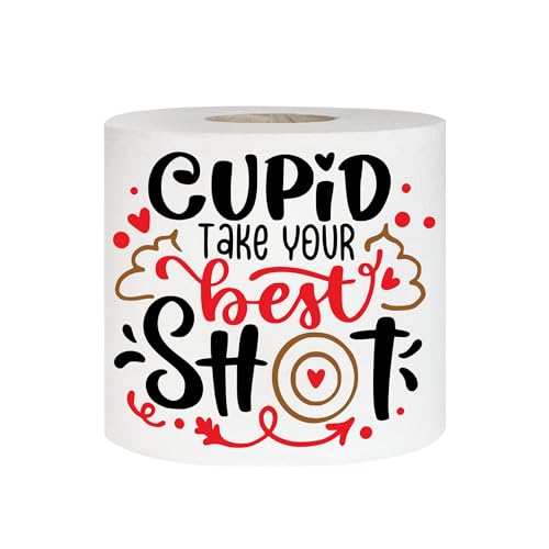 EMUWORKS Divertido rollo de papel higiénico impreso de San Valentín, regalos divertidos para hombres, papel higiénico único para él, pañuelos novedosos y accesorio de baño, regalos para novios, marido