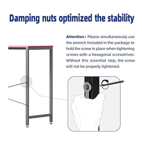 image for Pamray 47 Inch Computer Desk for Small Spaces with Storage Bag, Home O