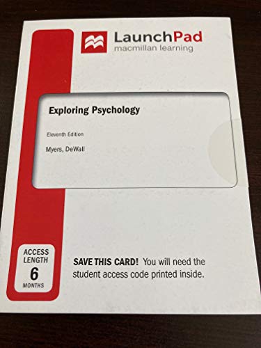 LaunchPad for Exploring Psychology (Six-Months Access) LaunchPad for Exploring Psychology (Six-Months Access)