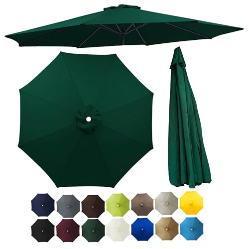 ORANGES Sunumbrella Canopy Fabric Replacement, 6.5ft 7.5ft 9ft 10ft Umbrella Replacement Canopy, Replacement Umbrella Cover 6/8 Ribs Parasol Top Canvas Replace