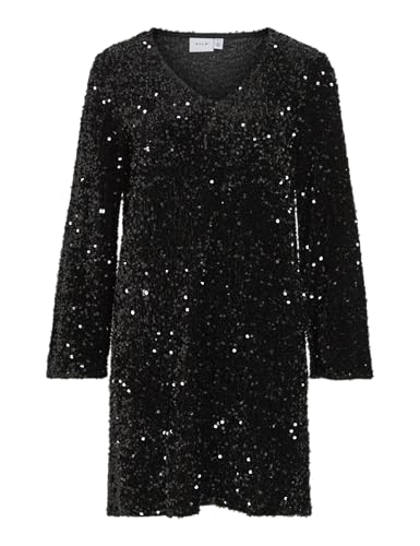 Vila Vifaith V-Neck L/S Sequin Dress/Vol
