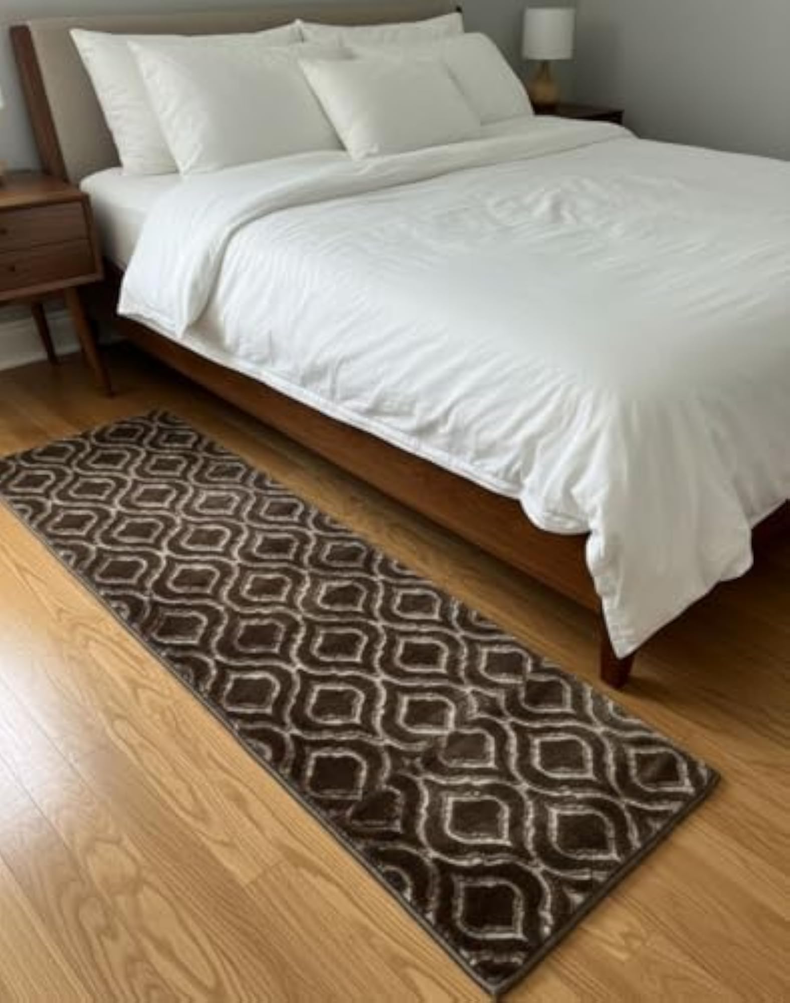 Anti-Slip Bedside Runner Rug, Soft Floor Runner for Bedroom
