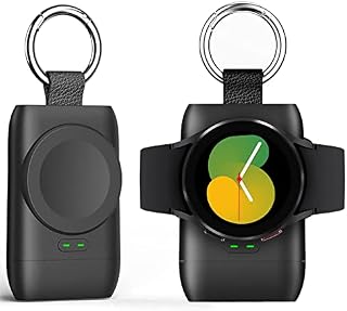 doeboe for Samsung Watch Charger, Portable Charger for Galaxy Watch 4 Charger, Galaxy Watch 3, Galaxy Active 2, Gear S3, 1400mAh with Keychain, USB C Galaxy Watch Accessories[1PC]