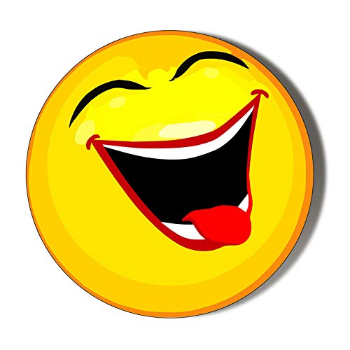 Gift Insanity Laughing Cartoon Face 77Mm Extra Large Fridge Magnet