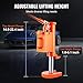 VEVOR Hydraulic Toe Jack, 5 Ton On Toe Toe Jack Lift, 10 Ton On Top Lift Capacity Machine Jack, 1.0-9.1 in Toe Height, 14.6-22.4 in Top Height, 360° Rotatable Claw Jack for Machinery, Industry