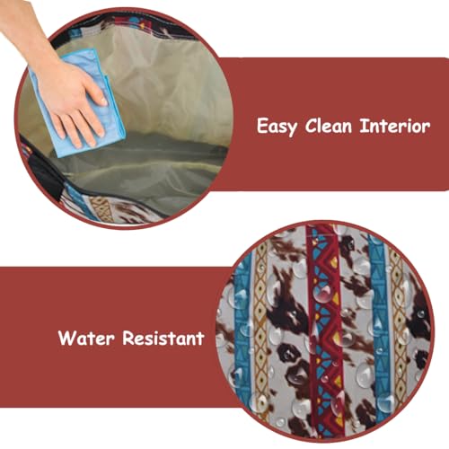 Image of NGIL Medium Top Zipper Closure Canvas Tote Bag with Attached Matching Coin Purse For Moms and Nurses