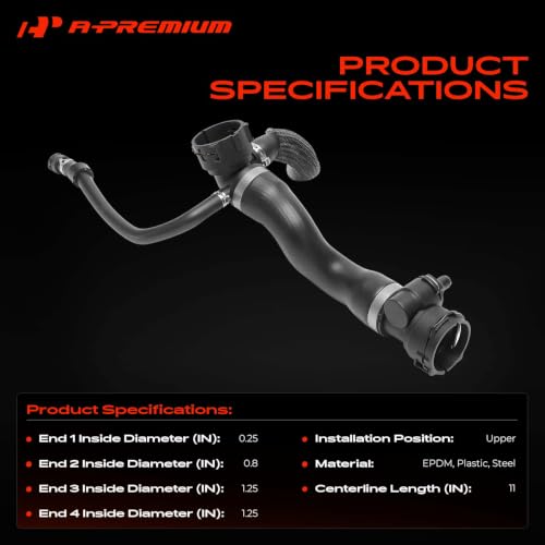 A-Premium Upper Engine Radiator Coolant Hose Compatible with BMW by A-Premium - Used condition - Image 3