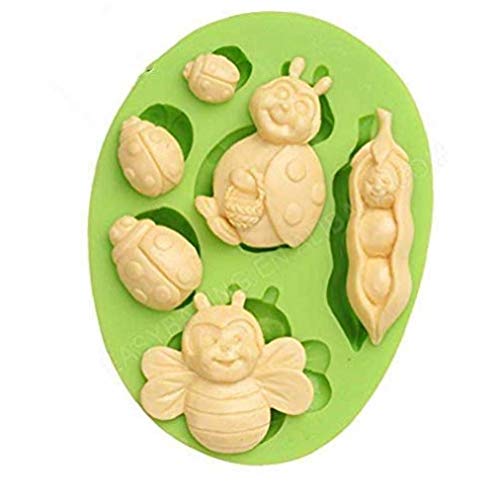 Cuisine Coccinelle Forme Abeille Gâteau en Silicone Décoratif Moisissures Art and Craft Clay Mold