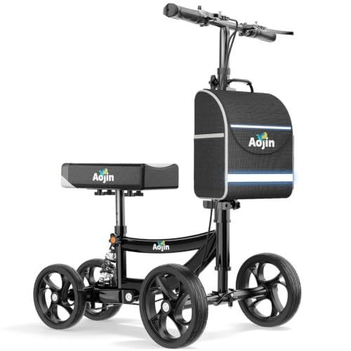 Aojin Knee Scooter with PU Seat