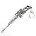 SODIAL(R) Mini Dragunov Sniper Gun Model Pendant Lobster Hook Keychain Gray